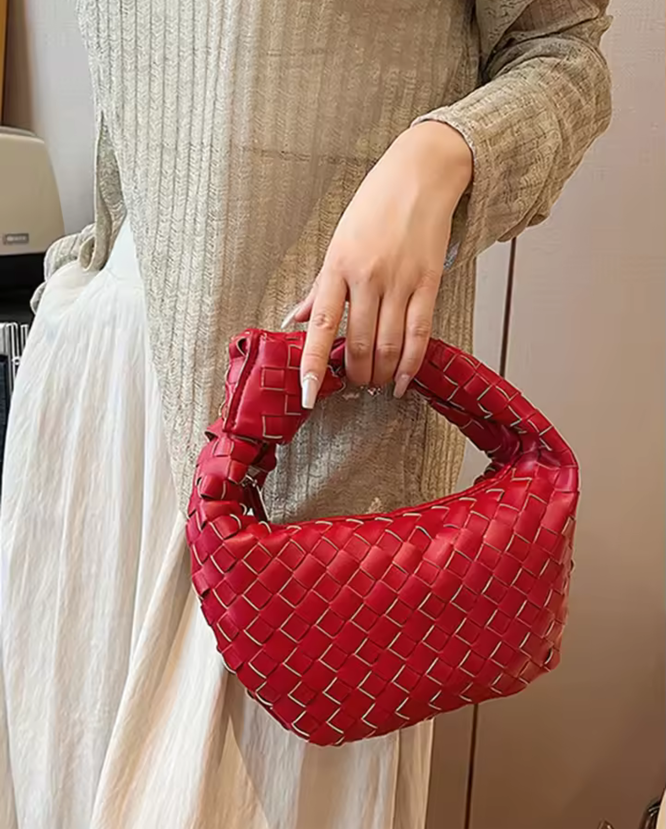 Gaby Knotted Handle Bag