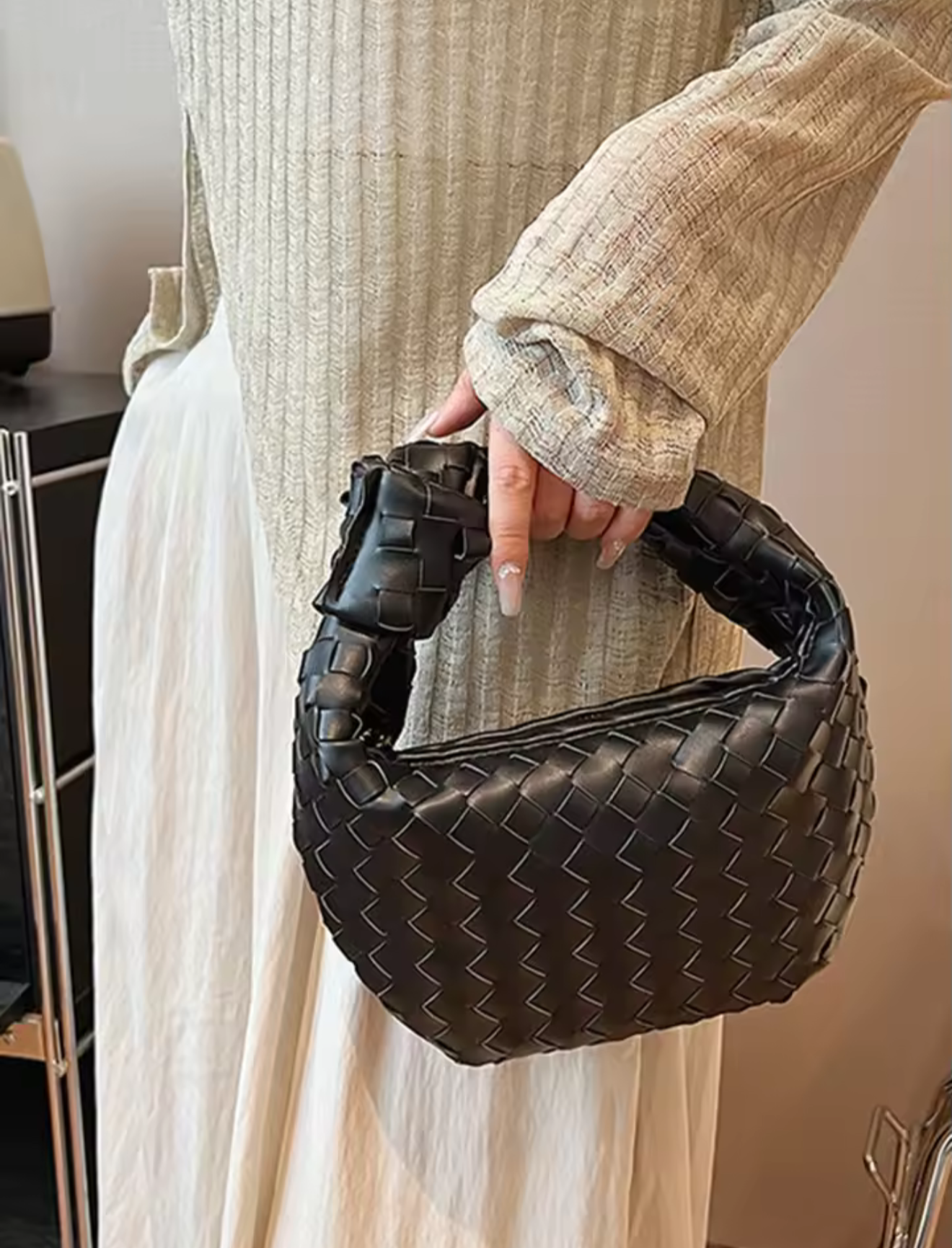 Gaby Knotted Handle Bag